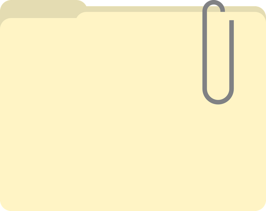 Akte mit Büroklammer