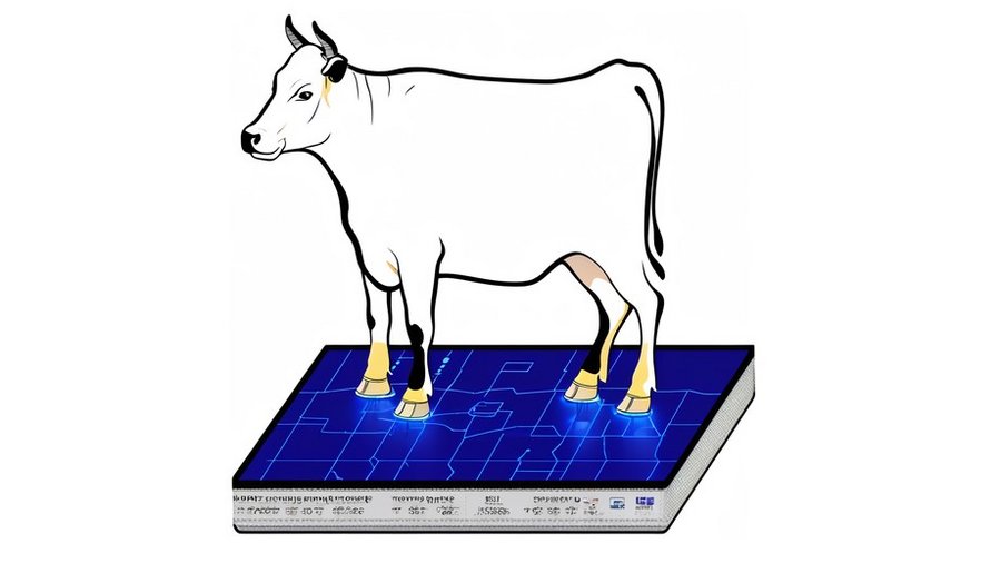 Logo des Projekts TreFKla, Kuh auf einer Messmatte © neowistra GmbH